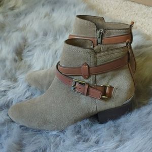 Coach Suede Bootie (sage green)